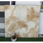 Gạch 80x80 bóng kiếng hàng kim tuyến màu cafe sữa 