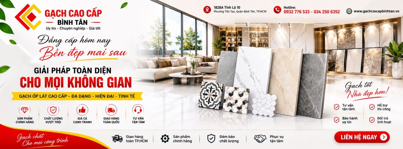 Gạch Ốp Lát Cao Cấp Bình Tân – Giải Pháp Cho Mọi Không Gian