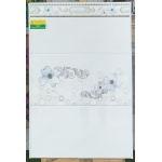 Gạch ốp tường trang trí 30x60 in tranh hoa có len