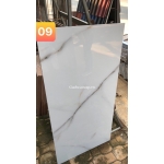 Gạch bóng kiếng 60x120 nhập khẩu đá marble trắng vân đen