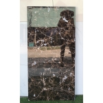 Gạch 600x1200 bóng kiếng nhập khẩu đá marble đen có vân