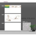 Bộ gạch 30x60 màu trắng ốp tường