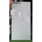 Gạch 60x120 hàng nhập khẩu Ấn Độ cao cấp màu trắng vân mây nhẹ sang trọng