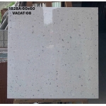 Gạch 60x60 đá bóng kiếng màu trắng vân chấm bi