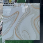 Gạch 80x80 màu trắng vân sóng loang vàng