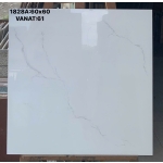 Gạch lát nền 60x60 đá bóng kiếng màu trắng sang trọng