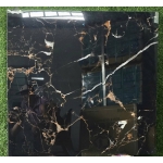 Gạch lát nền Ấn Độ 80x80 đá bóng kiếng màu đen vân vàng