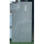 Gạch giá rẻ tại TPHCM 60x120 màu xám vân trắng bóng kiếng Ấn Độ