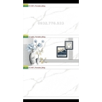 Gạch 40x80 màu trắng vân mây ốp phòng ngủ