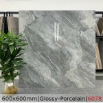 Gạch 60x60 đá bóng kiếng màu xám sang trọng 6078