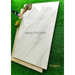 Gạch 80x120 bóng kiếng màu trắng sọc ốp phòng ngủ