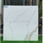 Gạch 80x80 đá bóng kiếng toàn phần màu trắng vân xám