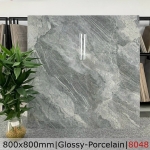 Gạch 80x80 đá bóng màu xám cao cấp mã 8084 