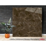 Gạch ốp lát 100x100 vân đá màu nâu đá bóng kiếng 1051