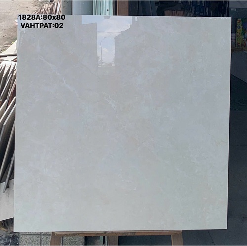 GẠCH VIGLACERA 80X80 GHI TRẮNG VÂN ĐÁ NHẸ BÓNG KIẾNG