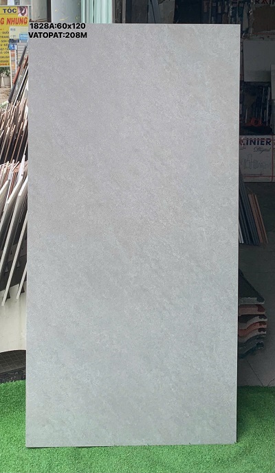 Gạch 60x120 Ghi Nhạt Hiệu Ứng Bê Tông Mờ