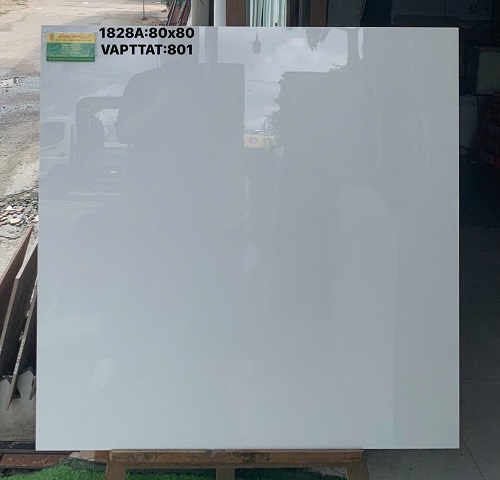 Gạch 80x80 Trắng Trơn Bóng Kiếng Việt Nam