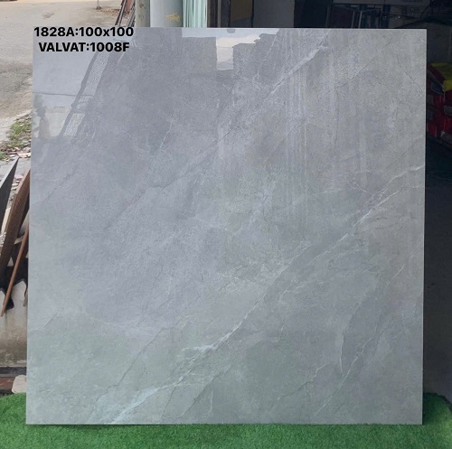 Gạch 100x100 Xám Ghi Vân Tia Chớp Bóng Kiếng