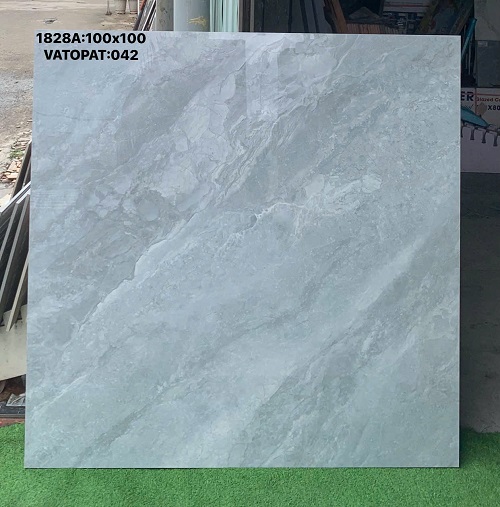 GẠCH KHỔ LỚN 100X100 XÁM VÂN ĐÁ TỰ NHIÊN