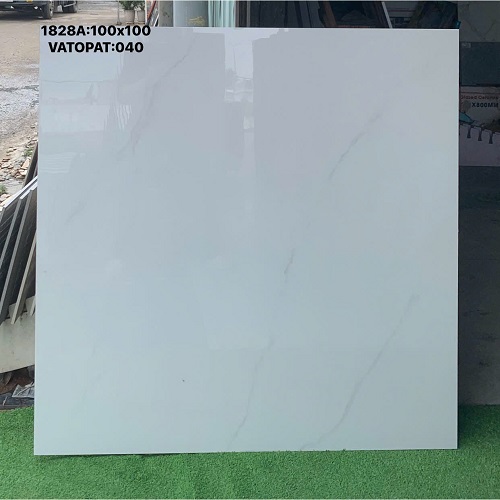 GẠCH LÁT NỀN 100X100 TRẮNG VÂN CHỈ HIỆN ĐẠI