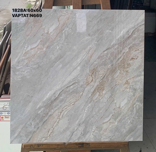 Gạch lát nền 60x60 vân đá xám marble tự nhiên