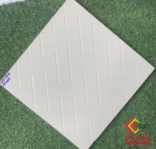 Gạch 40x40 lát sân vườn đá trắng hoa văn ô gạch