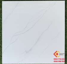 Gạch bóng kiếng 60x60 đá marble trắng vân xanh