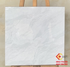 Gạch bóng kiếng lát nền, ốp tường màu xám trắng 60x60