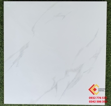 Gạch bóng kiếng 60x60 trắng vân mây cao cấp