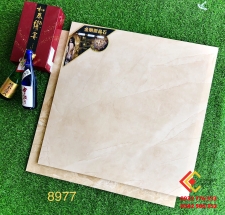 Gạch bóng kiếng 80x80 đá nâu trắng vân tự nhiên