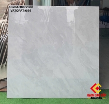 GẠCH 100X100 TRẮNG XÁM VÂN ĐÁ NHẸ KHỔ LỚN