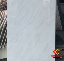 Gạch 60x120 CMC Trắng Xám Vân Mây Bóng Kiếng