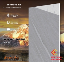 GẠCH ỐP LÁT KHỔ LỚN 600X1200 COLOR GRAY GLOSSY HÀNG CHÍNH HÃNG