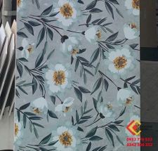 GẠCH 60X120 HỌA TIẾT HOA TRẮNG THANH LỊCH BÓNG KIẾNG APODIO
