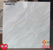 Gạch 60x60 màu trắng xám vân mây bóng kiếng cao cấp