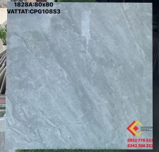 Gạch 80x80 giá ưu đãi sale lát nền màu xám đá bóng tại quận 1