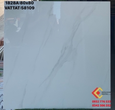 Gạch trang trí ốp lát 80x80 màu trắng vân mây đá granite mã 58109 tại Vũng Tàu