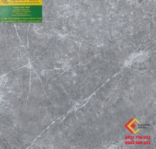 Gạch 80x80 màu xám đậm vân đá siêu bóng