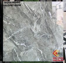 Gạch 80x80 đá bóng kiếng màu xám lát nền nhà tại kho gachcaocap.vn
