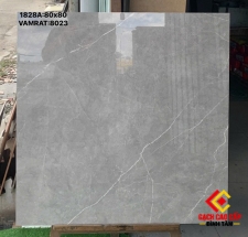 Gạch 80x80 Xám Ghi Vân Trắng Bóng Kiếng