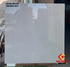 Gạch 80x80 Xám Trắng Vân Chỉ Bóng Kiếng