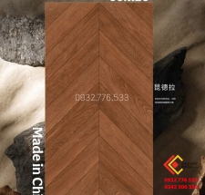 Gạch giả gỗ Trung Quốc 60x120 lát nền xương cá
