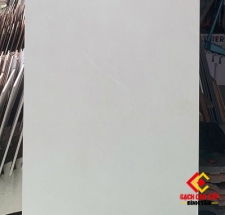 Gạch Khổ Lớn 60x120 Trắng Ngà Trơn Mờ Tối Giản