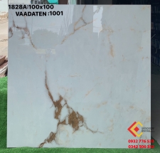 Gạch khổ lớn marble 100x100 hàng nhập khẩu quốc tế mã 1001