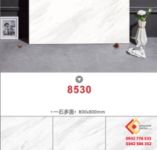 Gạch 80x80 đá bóng kiếng ốp nền nhà villa mã 8530