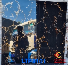 Gạch lát nền,trang trí biệt thự 80x80 màu đen vân cam hàng nhập khẩu