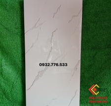 Gạch đá cao cấp 60x120 khổ lớn sale cuối năm màu trắng vân khói nhẹ TBN